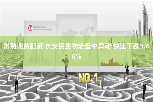 常熟期货配资 长安民生物流盘中异动 快速下跌5.66%