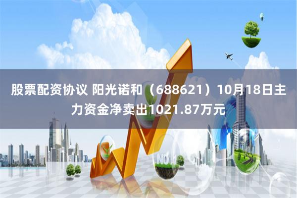 股票配资协议 阳光诺和（688621）10月18日主力资金净卖出1021.87万元